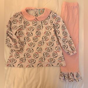 Adorable Pink and White Santa Set